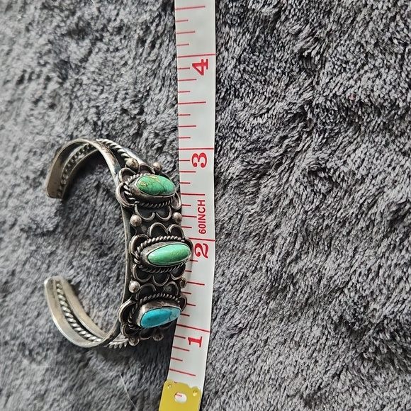 Silver and turquoise bracelet - Picture 5 of 10